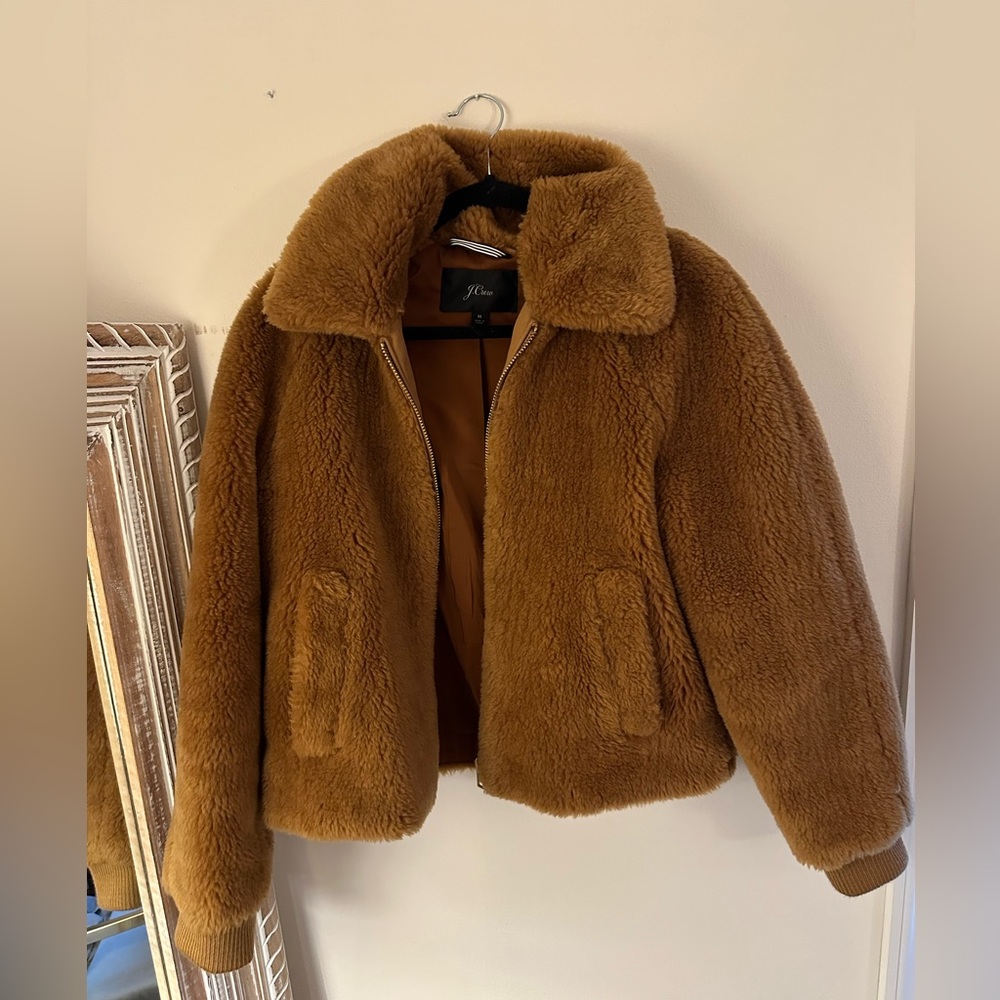 Faux fur J Crew Jacket
